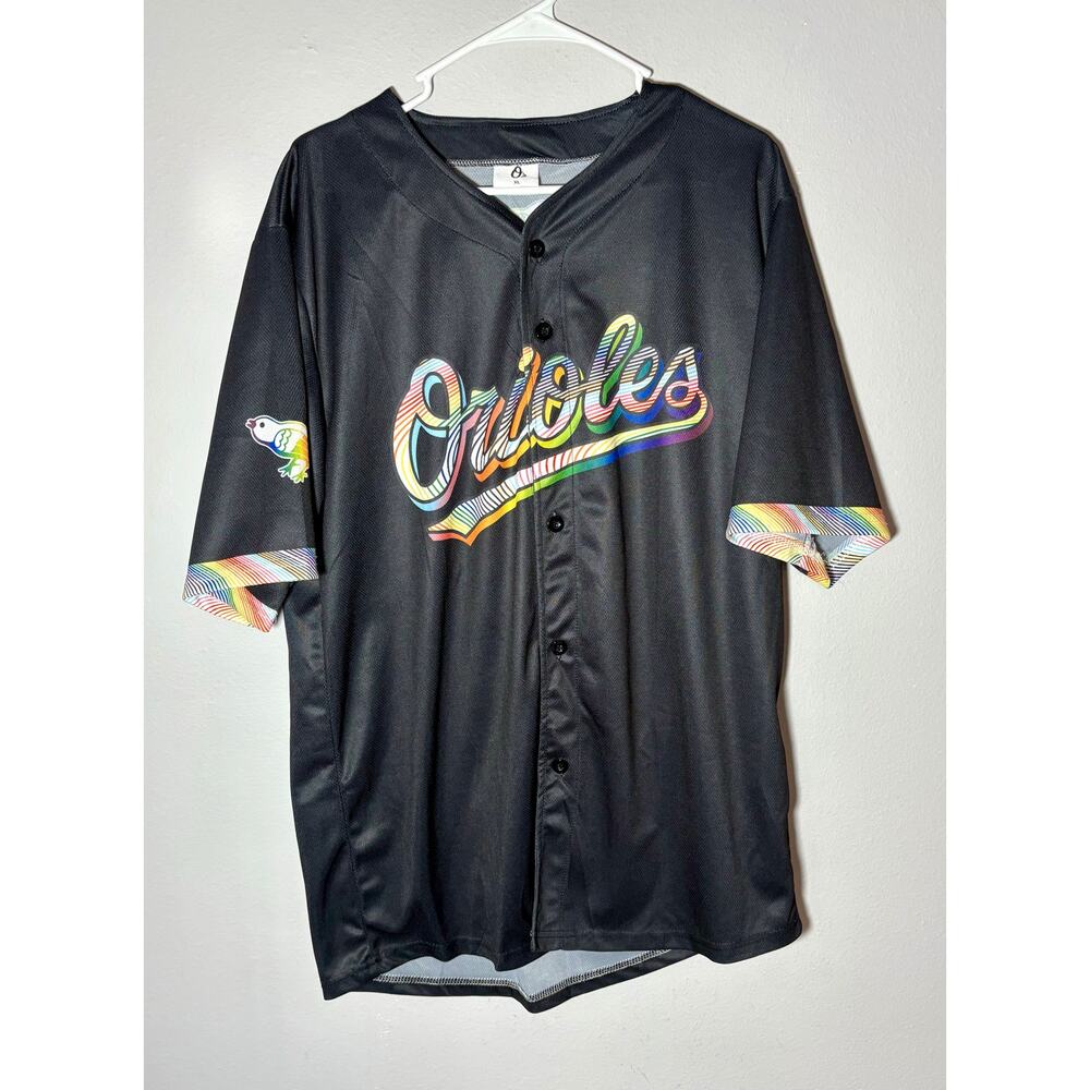 Baltimore Orioles MLB Jersey Pride Night 2025 Black Unisex Sz XL